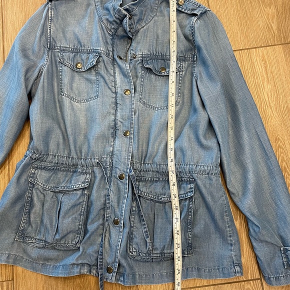 Denim Jean Utility Jacket - size M - Picture 14 of 14